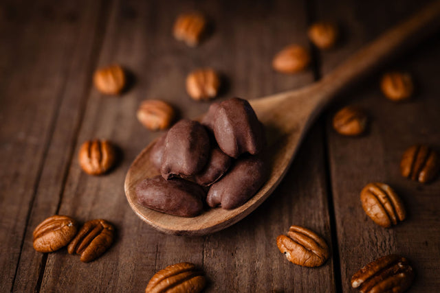 Milk Chocolate Covered Pecans from Dees Pecan Company